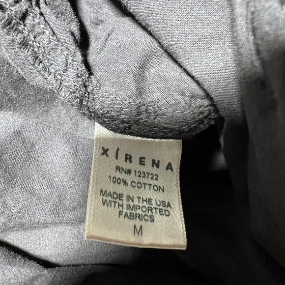 Xirena Cotton Drawstring Pants Womens Medium Faded Black Elastic Waist High Rise - Picture 8 of 14